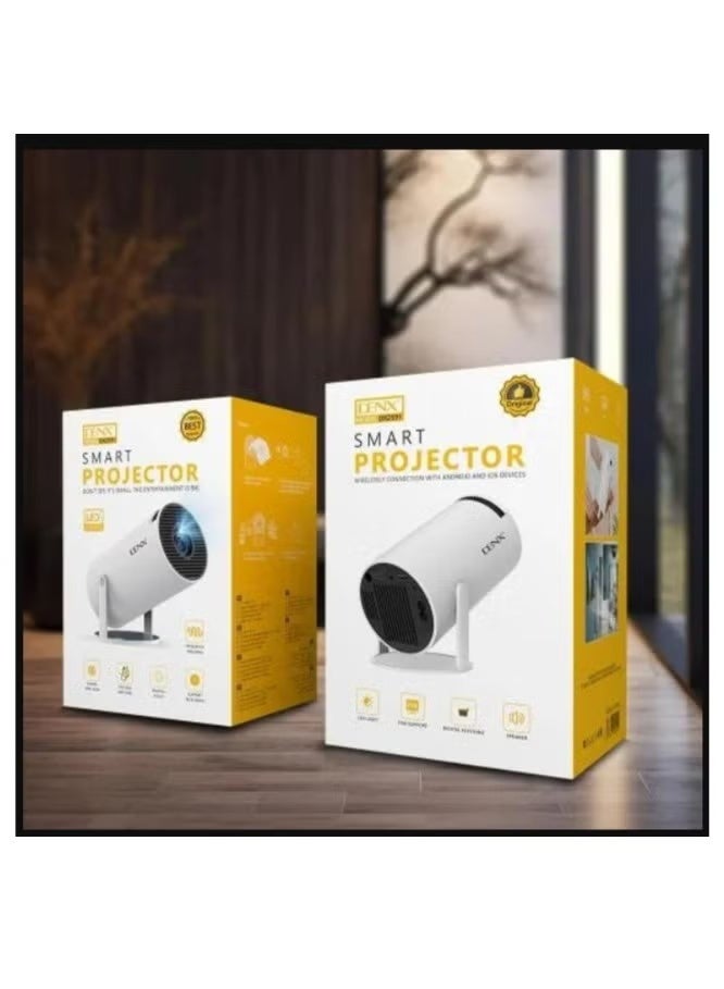 Denx Smart Projector with Android 12, Portable Mini Projector with Wi-Fi & Bluetooth, 1080P Compatible, Auto Keystone, Compact Home Cinema for Movies, Streaming, Gaming & Presentations - Image 3